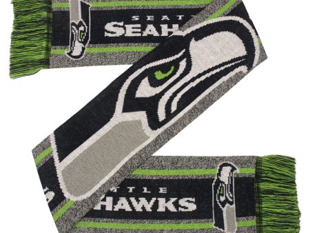 Seattle Seahawks Charcoal Logo Scarf Fashion