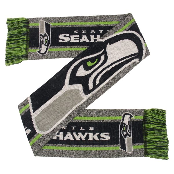 Seattle Seahawks Charcoal Logo Scarf Fashion