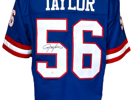 Lawrence Taylor New York Giants Autographed Royal Blue Football Jersey Online Sale