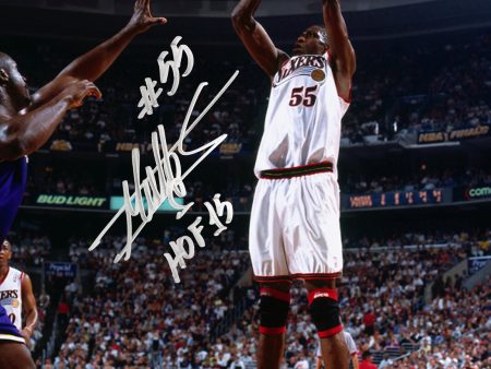 Dikembe Mutombo Philadelphia 76ers Autographed 16  x 20  Photo Inscribed Hall of Fame - Silver Ink Fashion