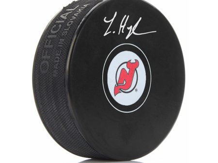 Luke Hughes New Jersey Devils Autographed Hockey Puck For Sale