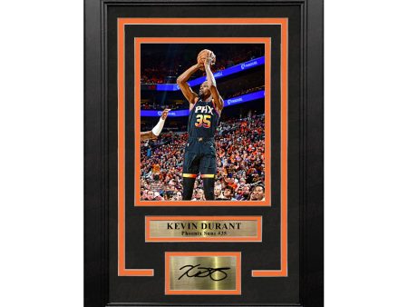 Kevin Durant Shooting Action Phoenix Suns 8  x 10  Framed Basketball Photo with Engraved Autograph Online Hot Sale