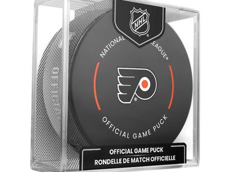 Philadelphia Flyers 2022-23 Season Official Game Puck with Case Hot on Sale