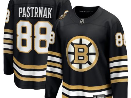 David Pastrnak Boston Bruins 100th Anniversary Premier Breakaway Player Jersey - Black Supply