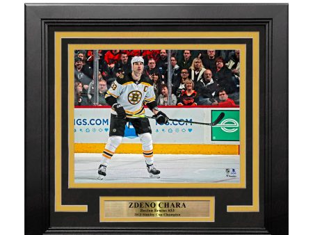 Zdeno Chara in Action Boston Bruins 8  x 10  Framed Hockey Photo Sale