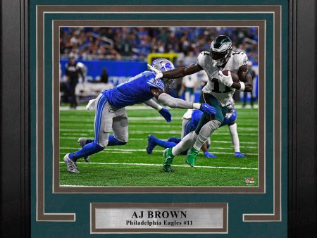 AJ Brown in Action Philadelphia Eagles 8  x 10  Framed Football Photo Discount