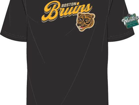 Boston Bruins Mitchell & Ness Wordmark Lockup 2023 Winter Classic T-Shirt Online