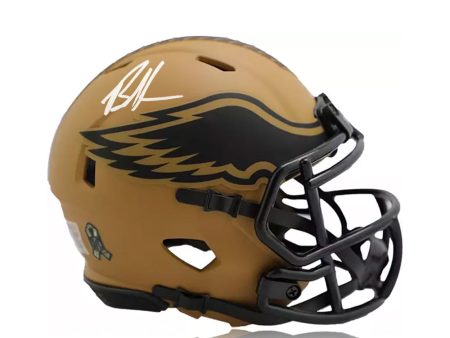 Brandon Graham Philadelphia Eagles Autographed 2023 Salute to Service Camo Mini-Helmet Online