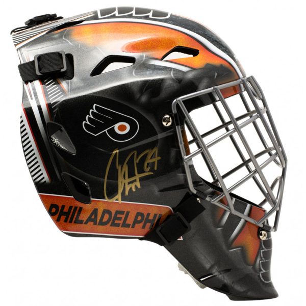 Carter Hart Philadelphia Flyers Autographed NHL Hockey Goalie Mini-Mask Cheap