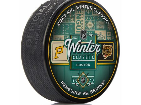 Boston Bruins 2023 Winter Classic Souvenir Fenway Park Puck Supply