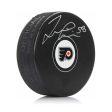 Taylor Leier Autographed Philadelphia Flyers Hockey Puck Cheap