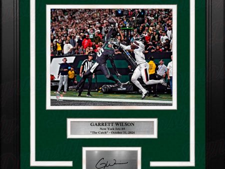 Garrett Wilson One-Handed Touchdown Catch New York Jets 8x10 Framed Photo with Engraved Autograph Discount