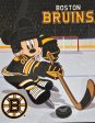 Boston Bruins Disney Mickey Mouse 60 x70  Soft Sherpa Blanket For Sale