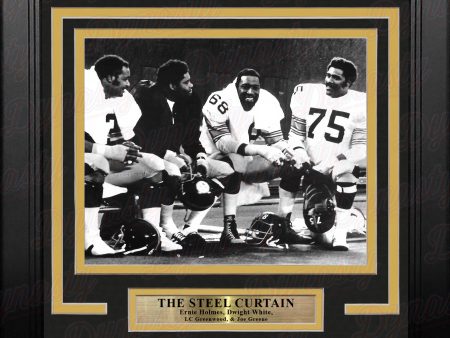 The Steel Curtain on the Bench Pittsburgh Steelers 8  x 10  Framed Football Photo Online now