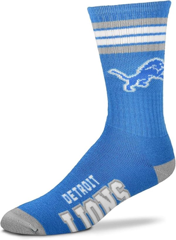 Detroit Lions Men s 4 Stripe Deuce Socks For Cheap