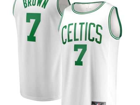 Jaylen Brown Boston Celtics Fast Break Replica Jersey - Association Edition - White Sale