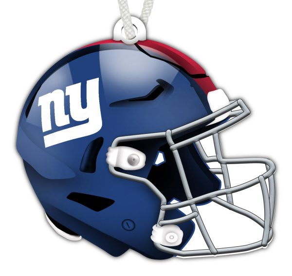 New York Giants Wooden Helmet Ornament Online now