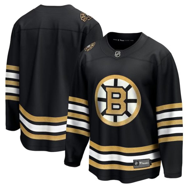 Boston Bruins 100th Anniversary Premier Breakaway Jersey - Black on Sale