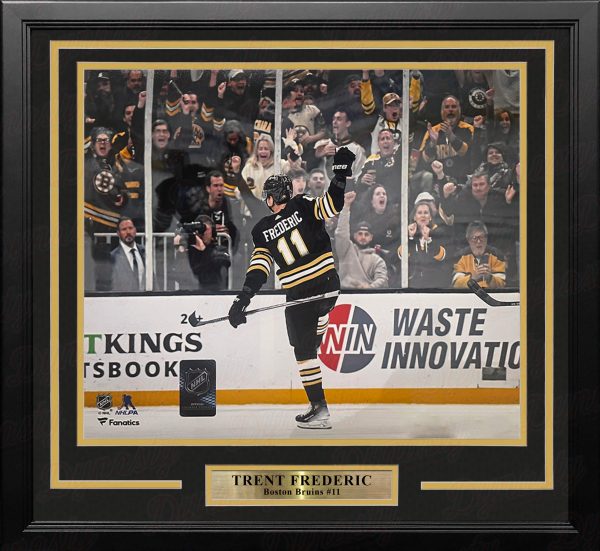 Trent Frederic Goal Celebration Boston Bruins 16  x 20  Framed Hockey Photo on Sale