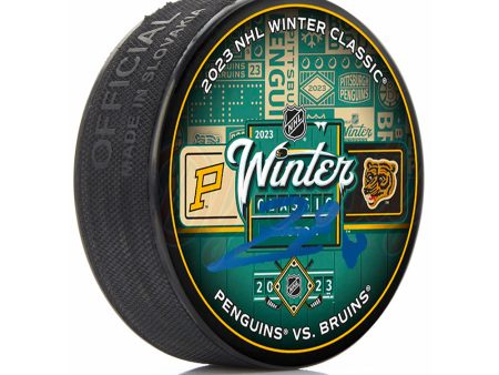 Pavel Zacha Boston Bruins Autographed 2023 Winter Classic Puck on Sale