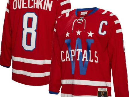 Alex Ovechkin Washington Capitals Mitchell & Ness 2015 Captain Patch Blue Line Player Jersey Fashion