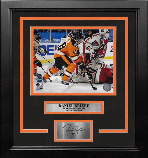 Daniel Briere 2012 Winter Classic Philadelphia Flyers 8  x 10  Framed Photo with Engraved Autograph For Discount