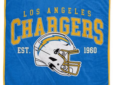 Los Angeles Chargers 50  x 60  Vintage Arch Block Blanket For Discount