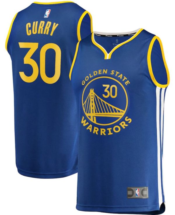 Steph Curry Golden State Warriors Fast Break Replica Youth Jersey Royal For Discount