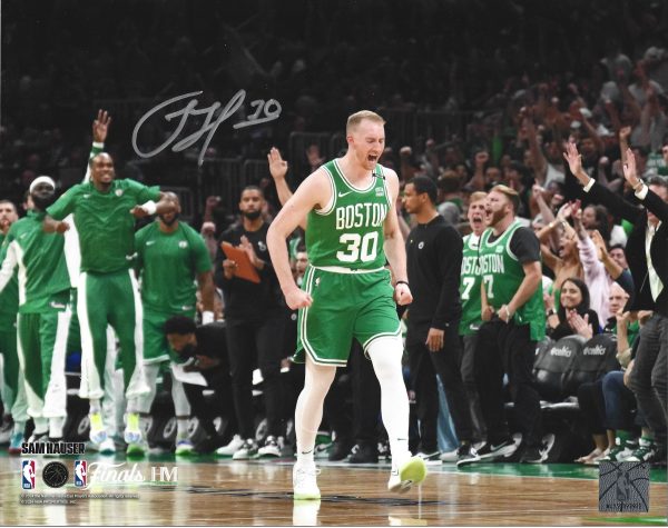 Sam Hauser Celebration Autographed Boston Celtics 11  x 14  NBA Finals Photo For Discount