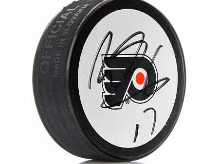 Wayne Simmonds Philadelphia Flyers Autographed White Hockey Logo Puck For Discount