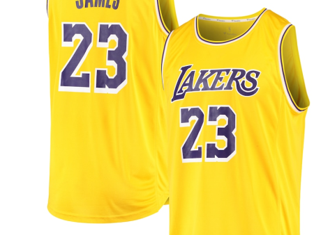 LeBron James Los Angeles Lakers Fast Break Replica Youth Jersey Gold - Icon Edition Online now